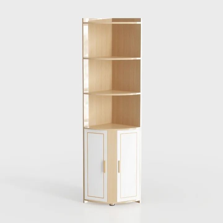 67'' Tall Corner Cabinet with 2 Doors and Storage