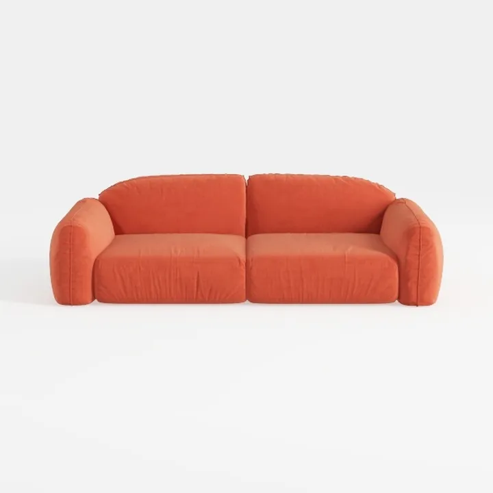 Loveseat Sectional Sofa for Living Room, 65" Moder