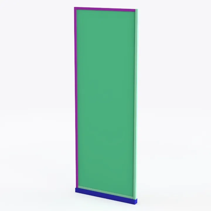 GETPRO Pivot Hinged Shower Door Frameless 32 in.