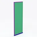 GETPRO Pivot Hinged Shower Door Frameless 32 in. Left 45 Degree View