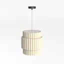 Shahrekord Contemporary Geometric Ceramic Bedside Left 45 Degree View
