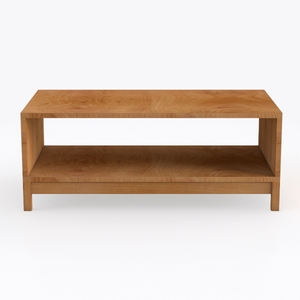 2-Tier Coffee Table, Industrial Wood Coffee Table 