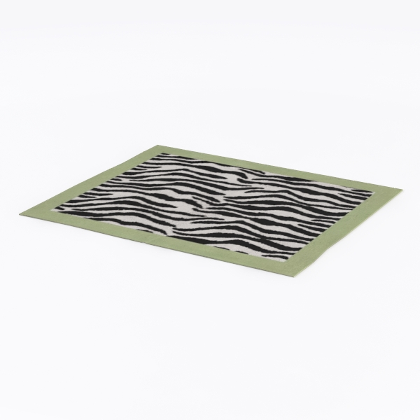 Sweet Jojo Designs  Zebra Lime Collection Floor Rug