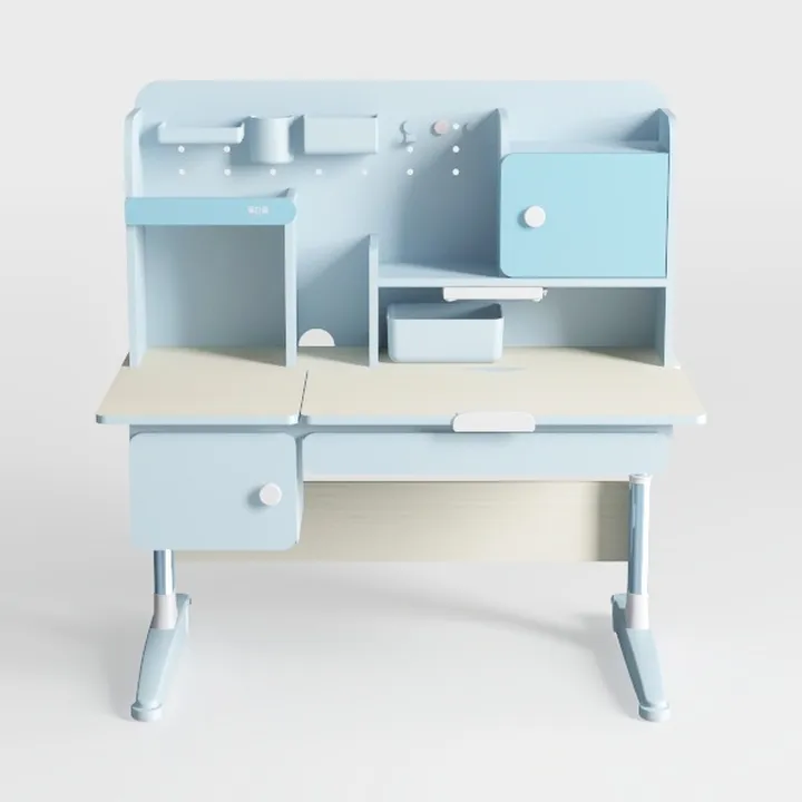 Generico Vassoio Pieghevole da Comodino, Tavolo per Computer Portatile, scrivania in Legno per Computer con Spazio di archiviazione e libreria, scrivania per Ufficio con cassetti e Ripiani, Tavolo d