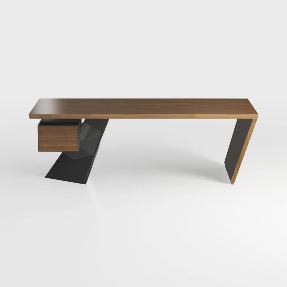 RJYYYDS Desk Game Table Home Office Desk Walnut De