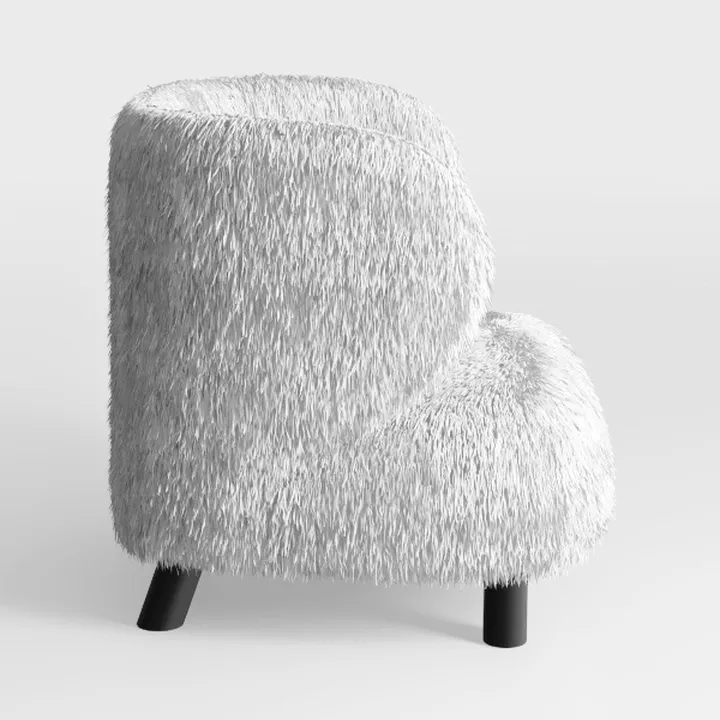 Yaheetech Accent Chair with Foot Rest, Mid Century