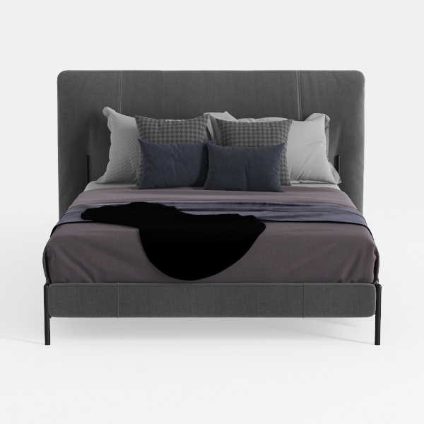 Cozy Castle Queen Bed Frame with 51.2&quot; Tall Curved