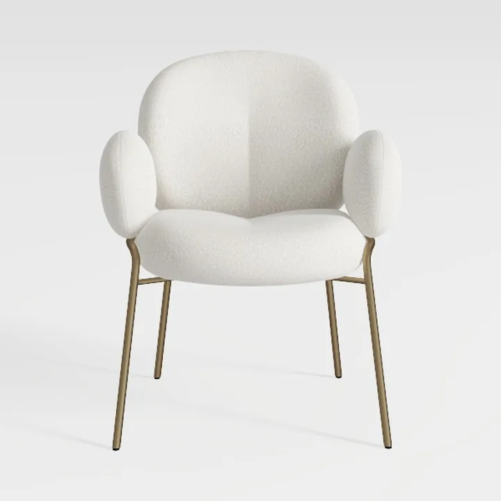 Furniliving Armless Upholstered Chair for Makeup