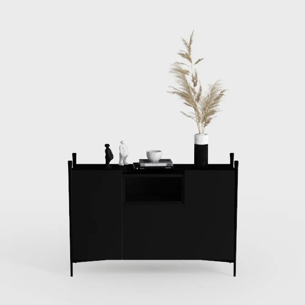 6 Door Metal Storage Locker,3-Tier Office Black