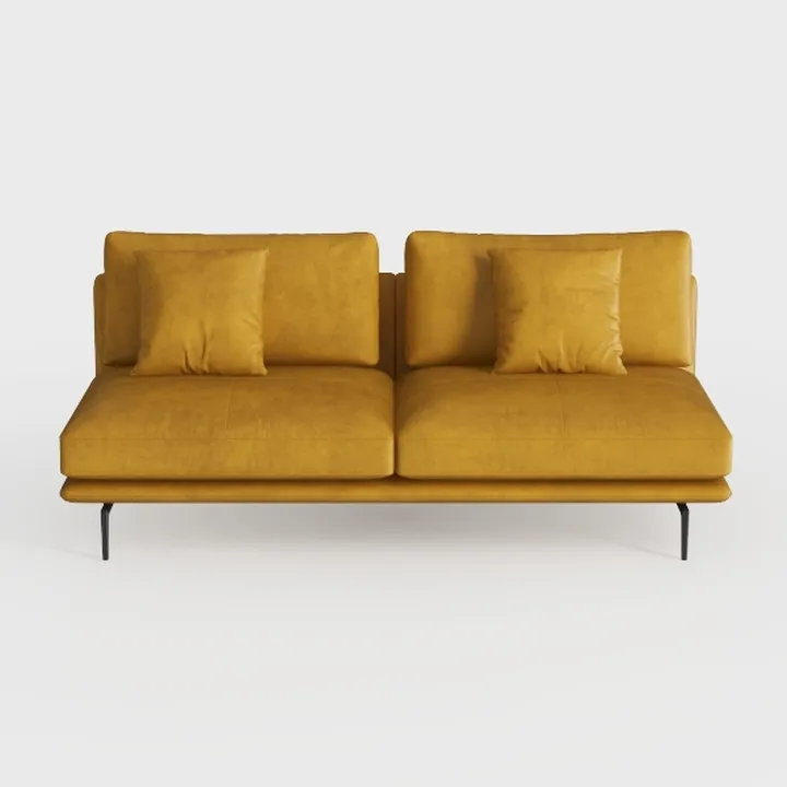 Pemberly Row Velvet Sofa Modern Couch with Wooden