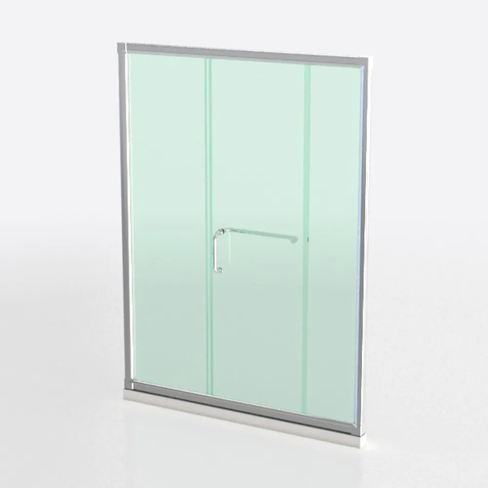 Pivot Frameless Shower Door, 24"-26" W x 72" H