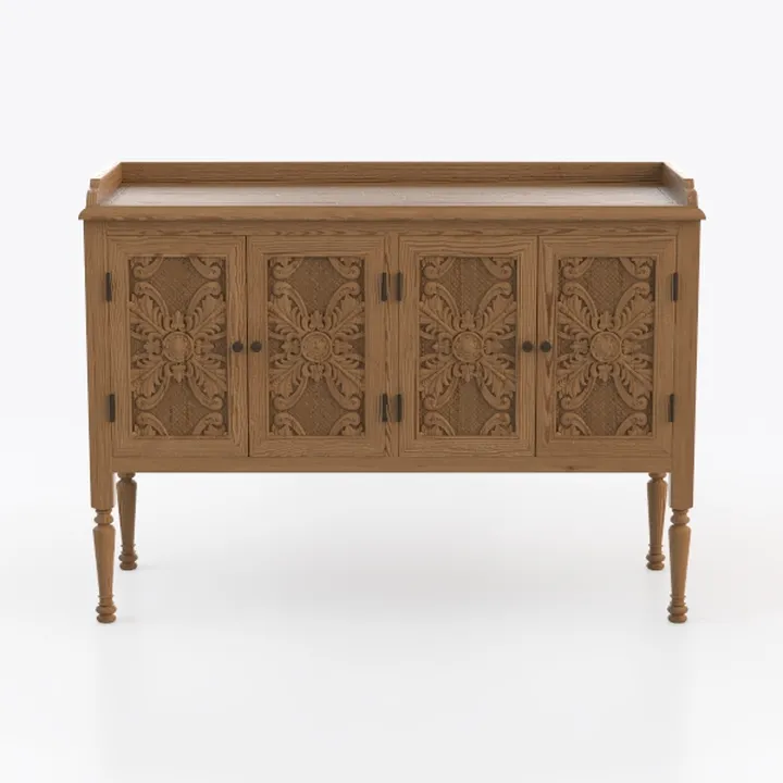 Sideboard Cabinet Solid Wood Carved Sideboard Farm