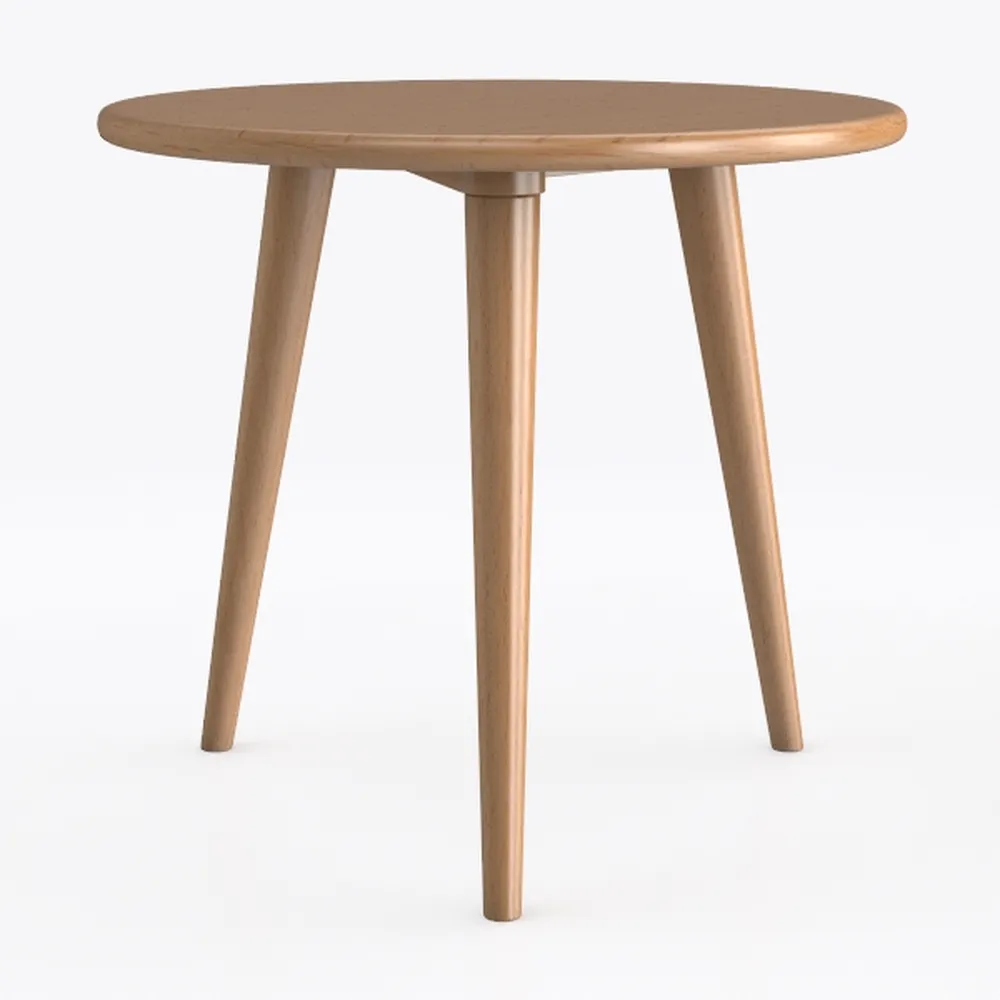 28.3" Small Round Dining Table for 2,Wooden Space