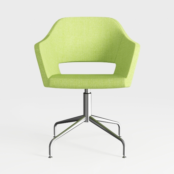 VINGLI Small Vanity Chair with Faux Fur Wheels for