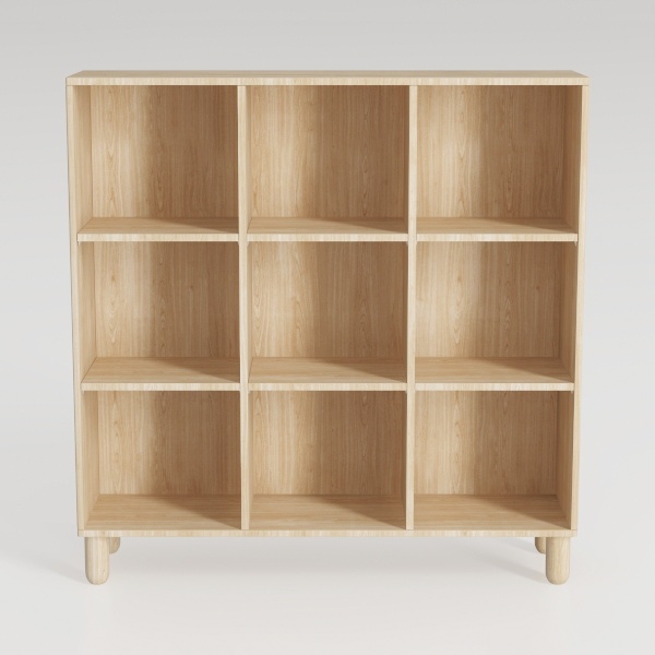 LEYAOYAO 10 Cube Bookshelf,3 Tier Modern Wide