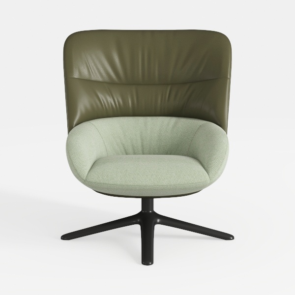 Swivel Desk Chair with Adjustable Height, Gold