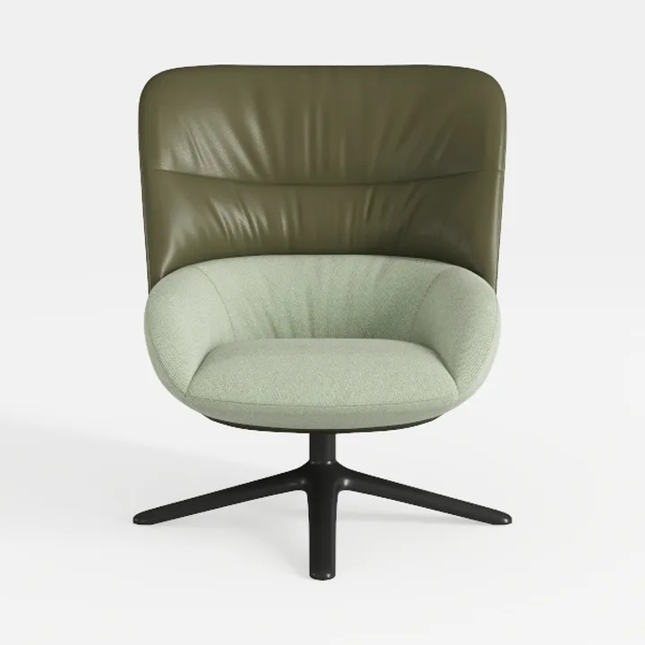 Swivel Desk Chair with Adjustable Height, Gold