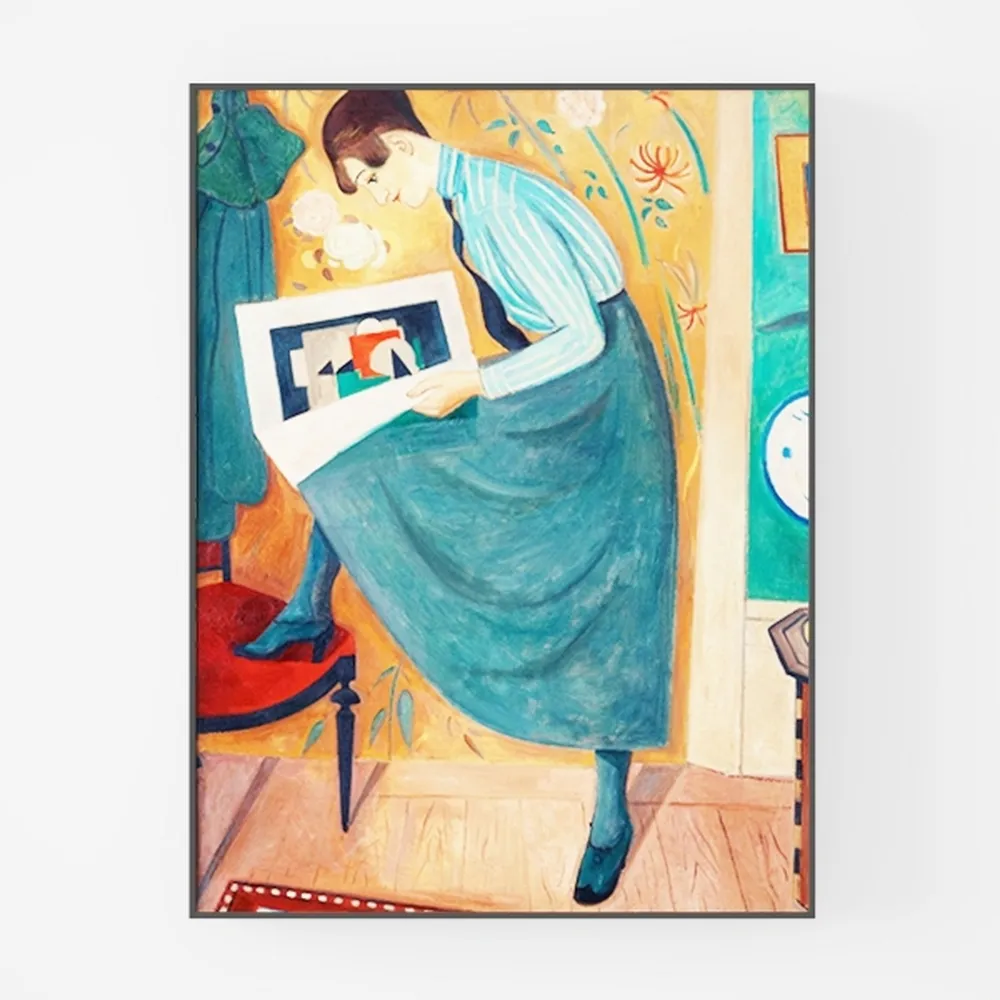 Malquwr Poster Blue Parrot 16X24 Inch Wall Art