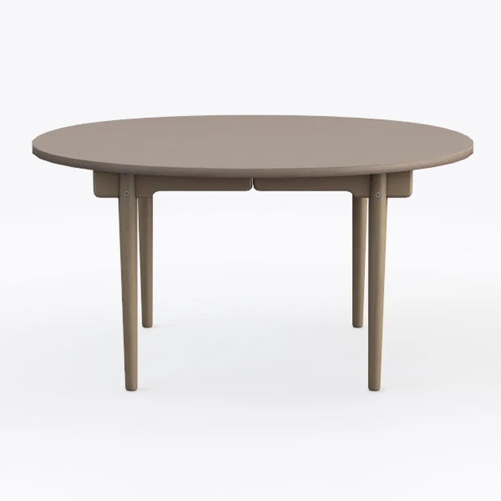 5 in. White, Brown Wood Top 4 Legs Dining Table (S