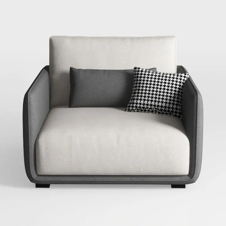 Outdoor Wicker Swivel Chair Set of 2, All-Weather 