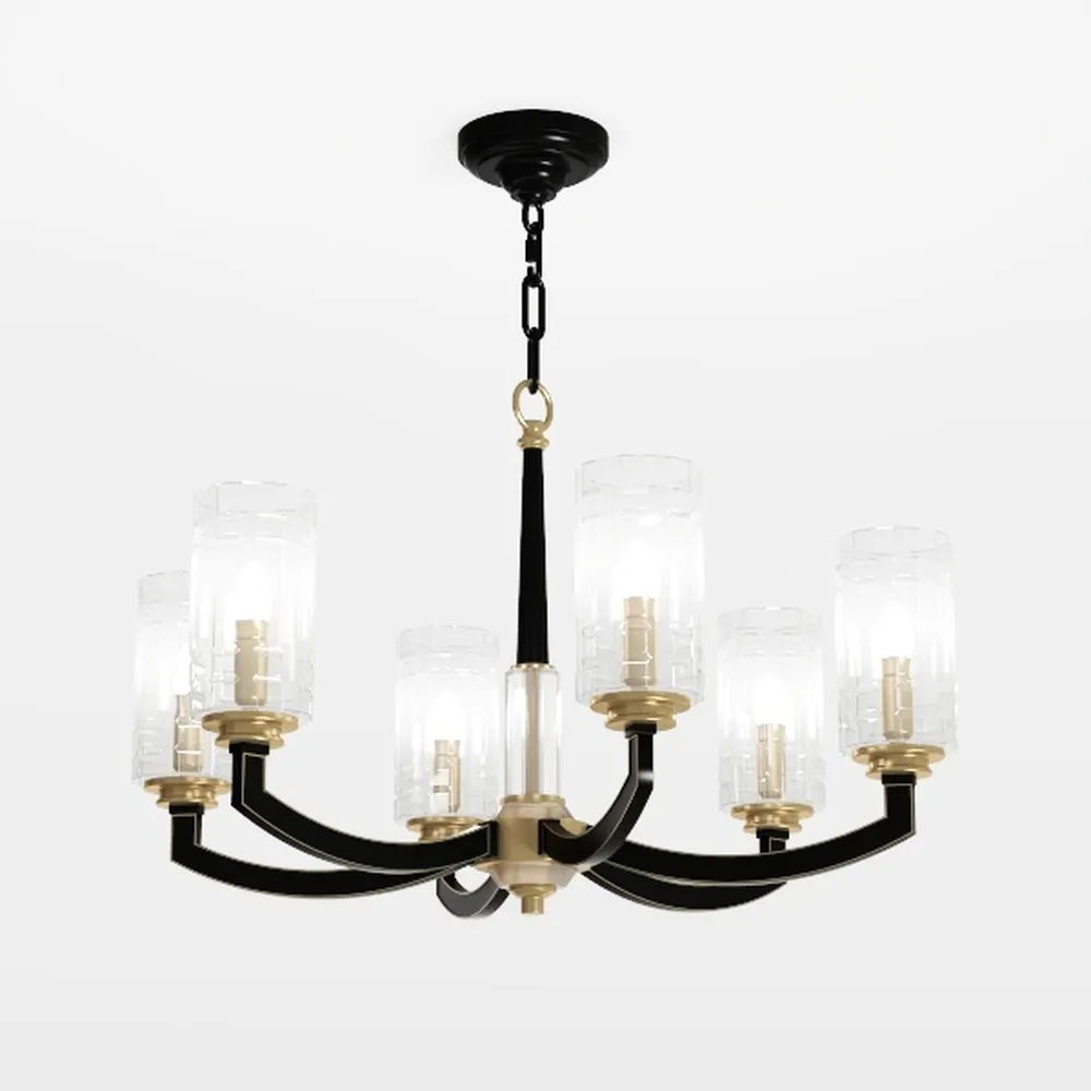 Wagon Wheel Chandelier, Black Farmhouse