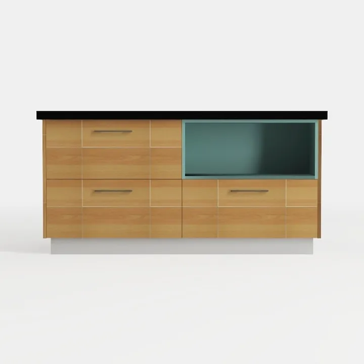 WLIVE 6 Drawer Dresser with Led Light, 50.79''