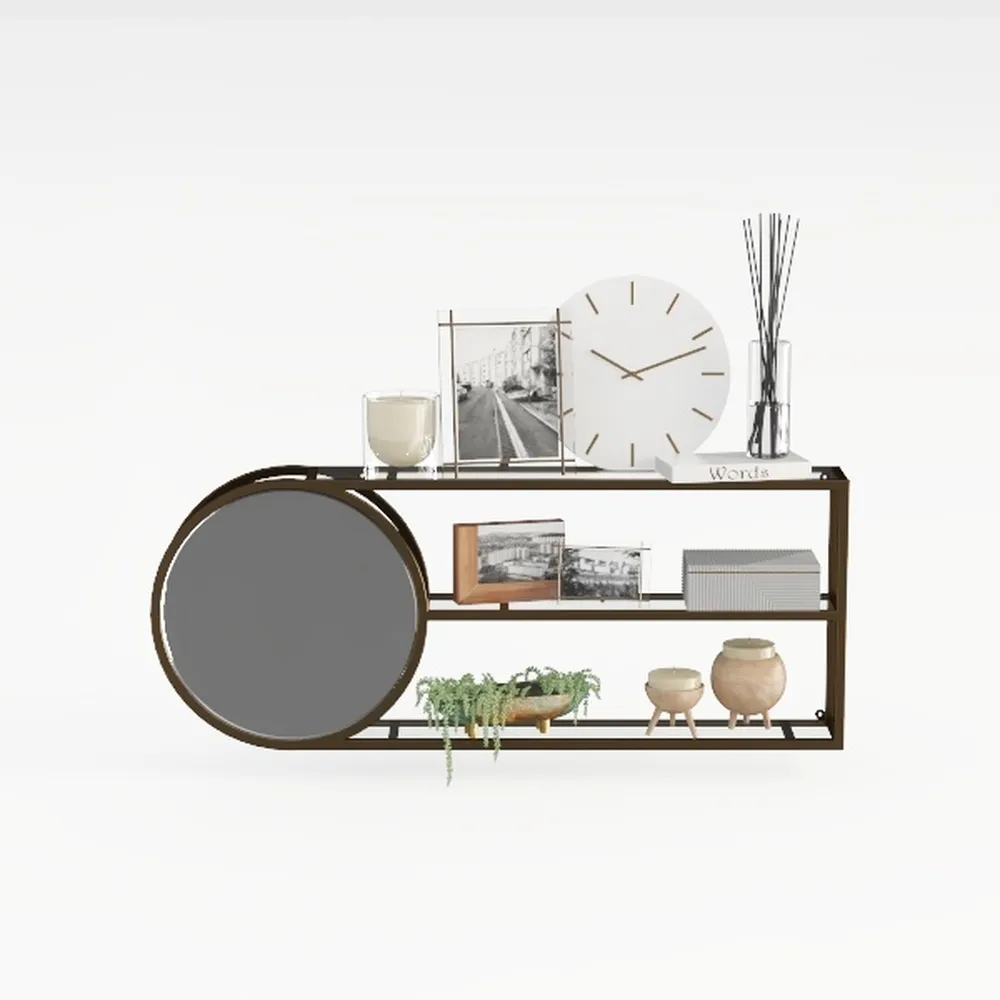 GILLAS 3 Tier Console Tables, 30" Height Entryway