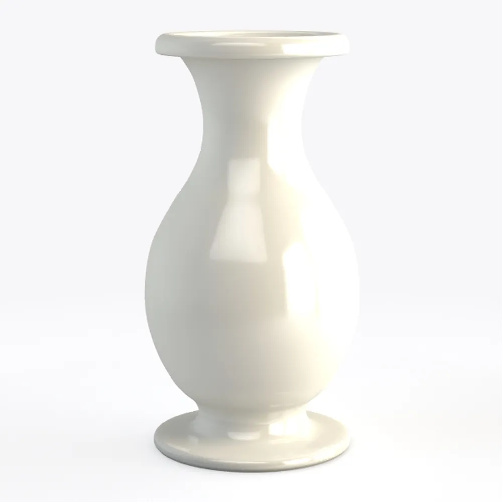 hjn White Flower Vase – Minimalist Ceramic Vase,