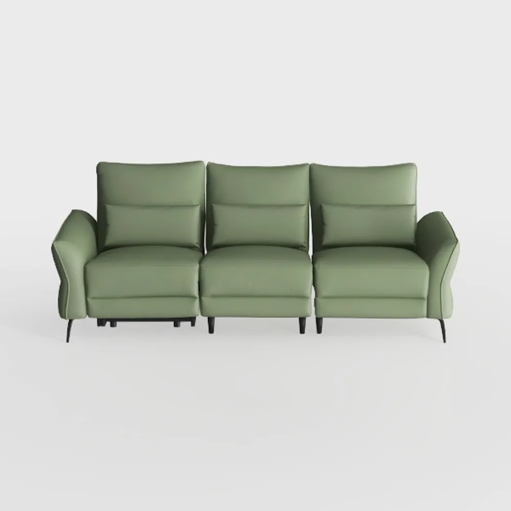 73 in. Modern Green Polyester 2-Seat Loveseat with
