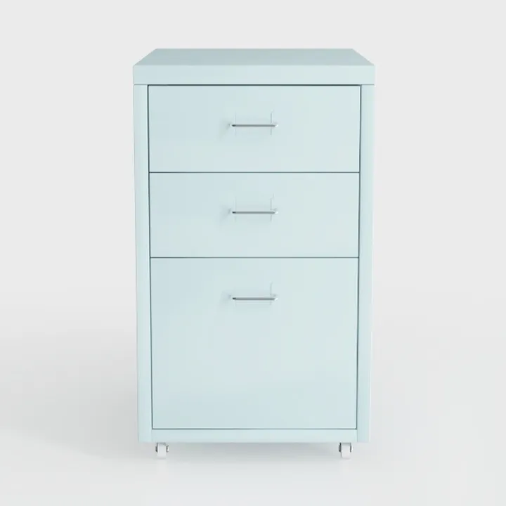 Lorell LYS SOHO Box/File/File Teal Mobile Cabinet