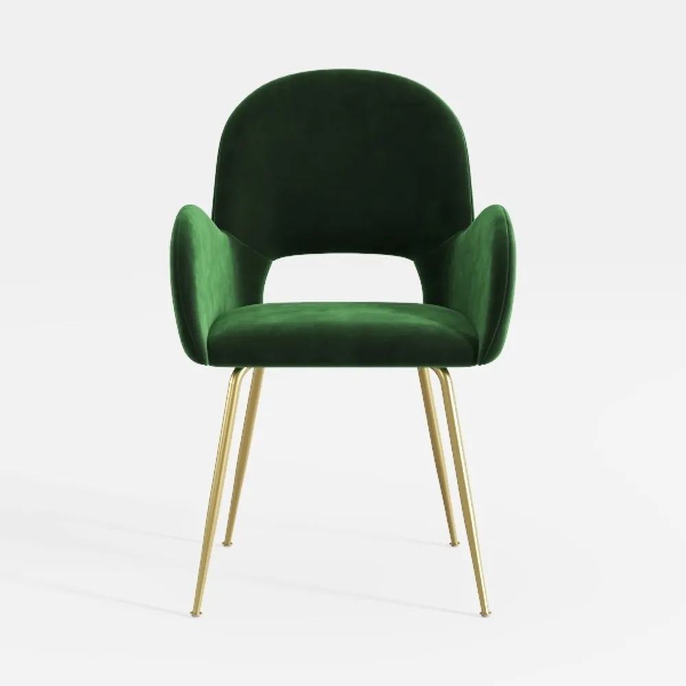 Velvet Dining Chairs Set of 2, Modern Dining Room