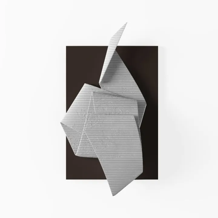 Minimalist Modern Abstract Geometric Paper Wall Art 3D Model