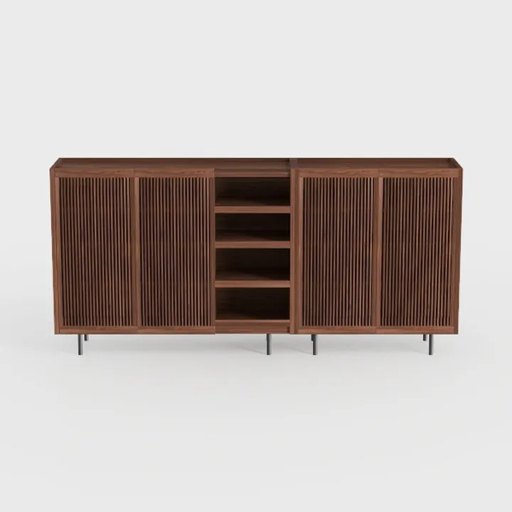 Set of 2 Accent Storage Cabinet with Doors and