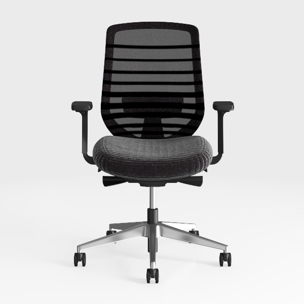 EURO STYLE Bungie Round Low Back Office Chair in