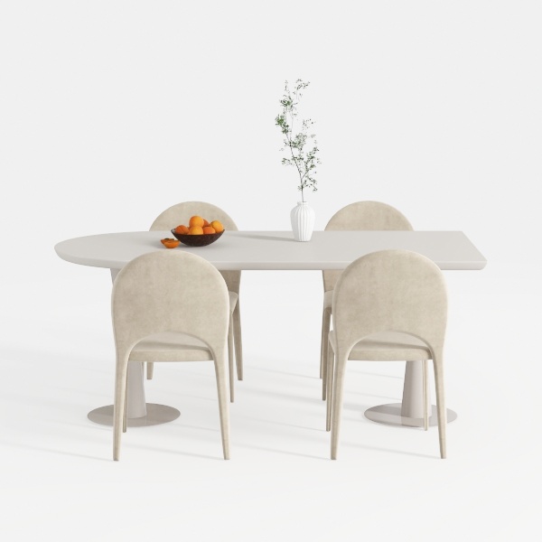 Bayou Grey Leather Dining Chair, Top Grain Leather