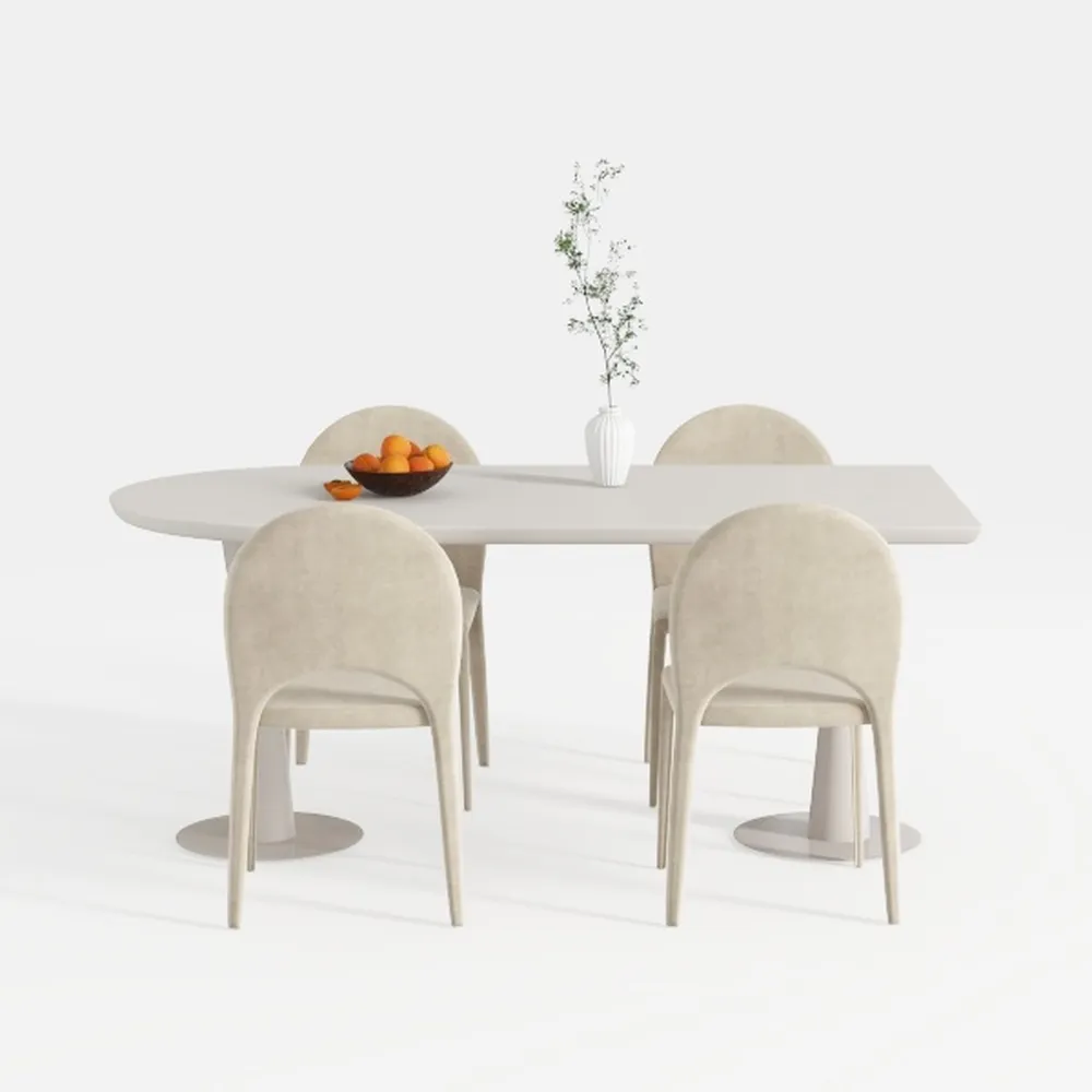 Bayou Grey Leather Dining Chair, Top Grain Leather