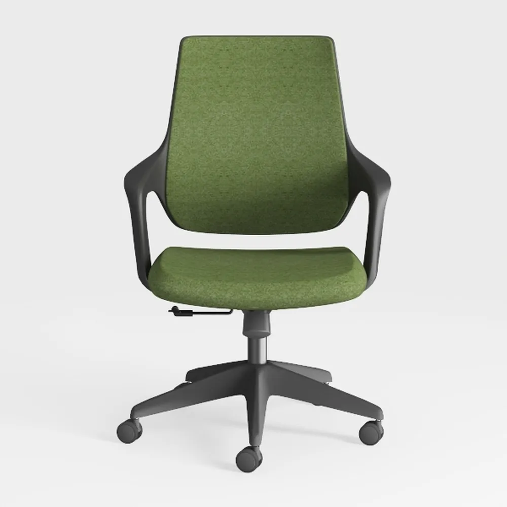 Criss Cross Chair with Wheels and Flip-Up Arms