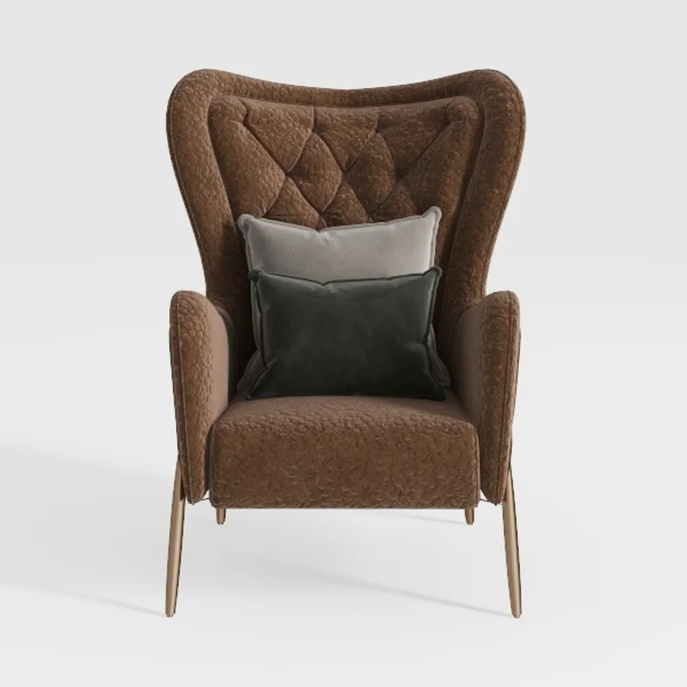 BV Wide Tufted Accent Chair for Living Room, Mid C