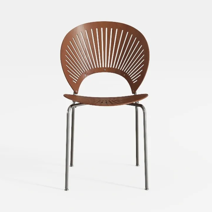 Opulent Mid Century Modern Armless Plastic Dining 