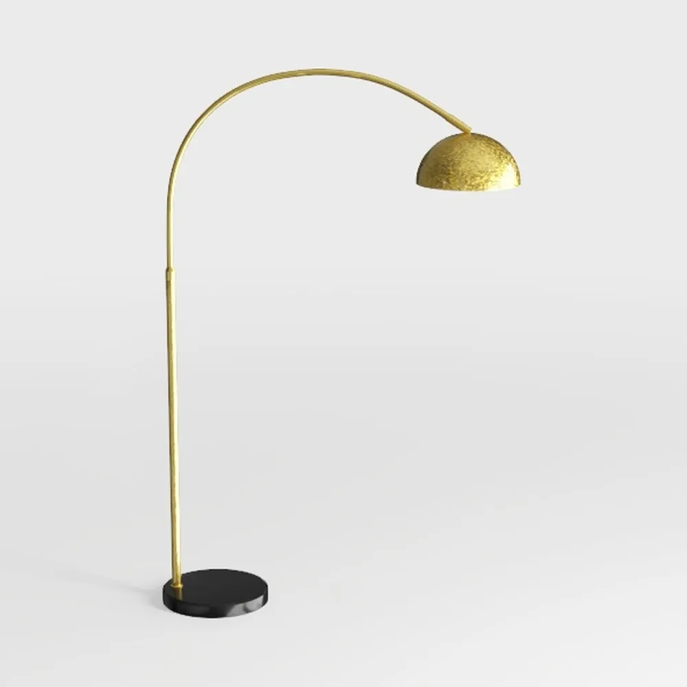 Gold Arc Floor Lamp for Living Room, Floor Lamp