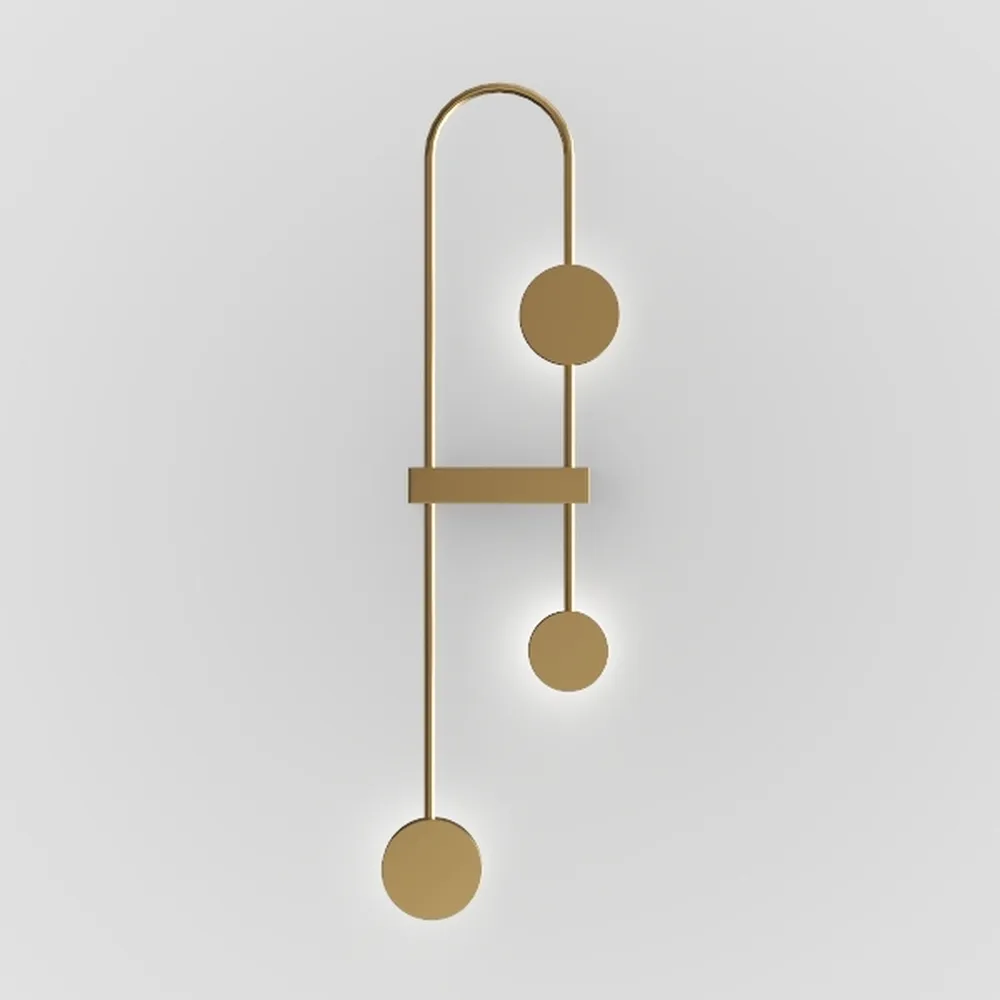 Gold Globe Wall Sconce, 7.5" W x 20" H, G9 Base