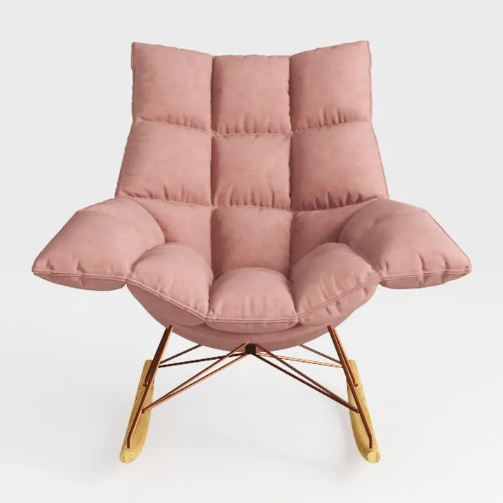 Welnow Lazy Chair with Ottoman, Modern Lounge