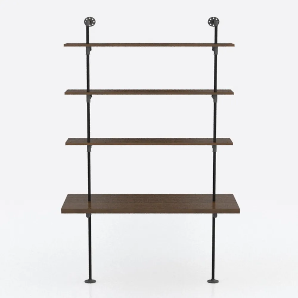 CAPHAUS 5-Tier Book Shelf, 71” H Vintage