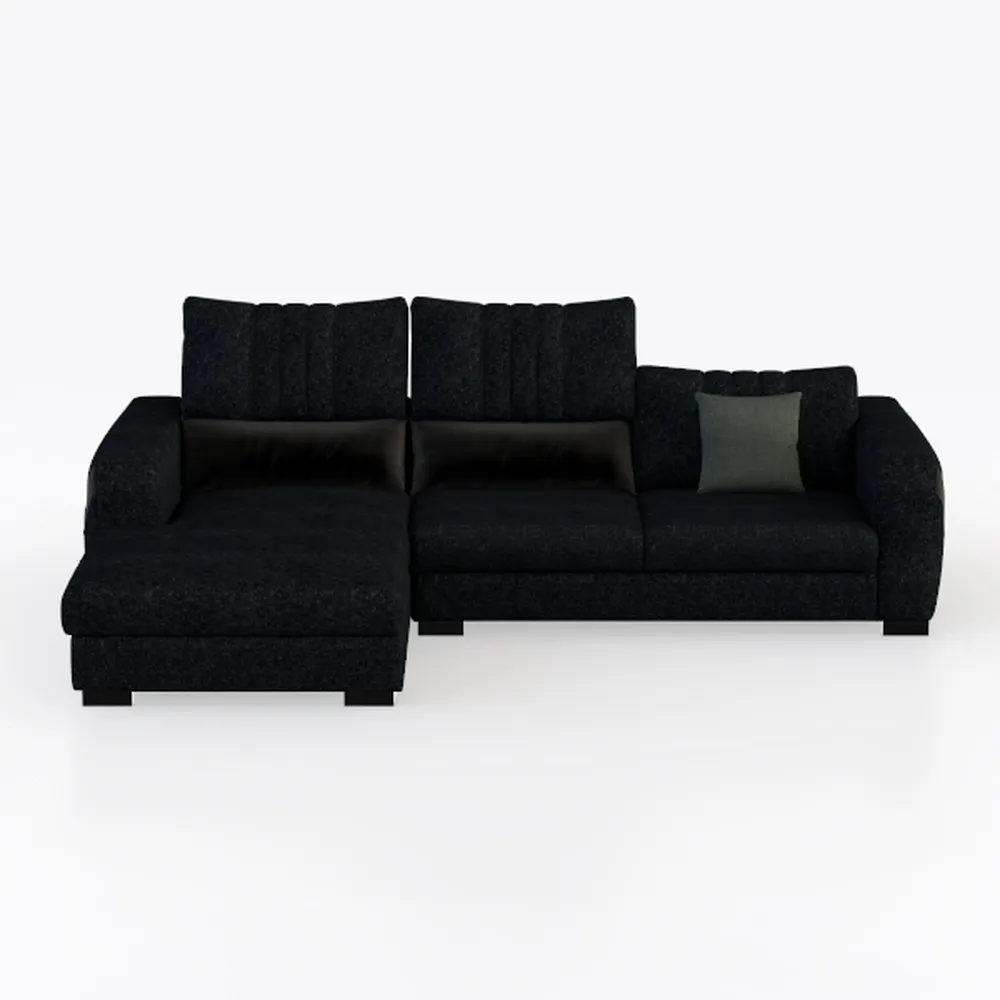 113" Modular Sectional Sofa, Convertible L-Shaped 