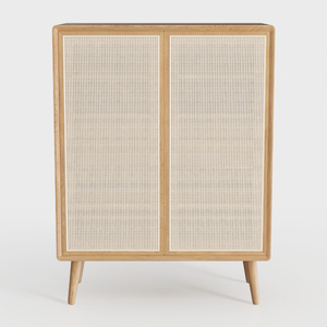 Natural Wood-shoe cabinet 1 (1)