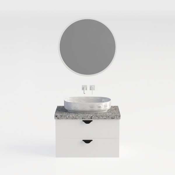 VCCUCINE 24"x14"Wall Mounted Bathroom Vessel Sink