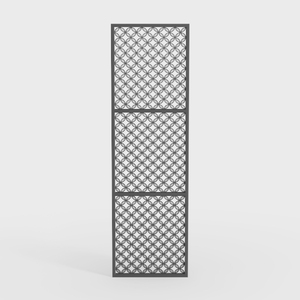 Modern Metal Geometric Pattern Room Divider Screen 3D Model