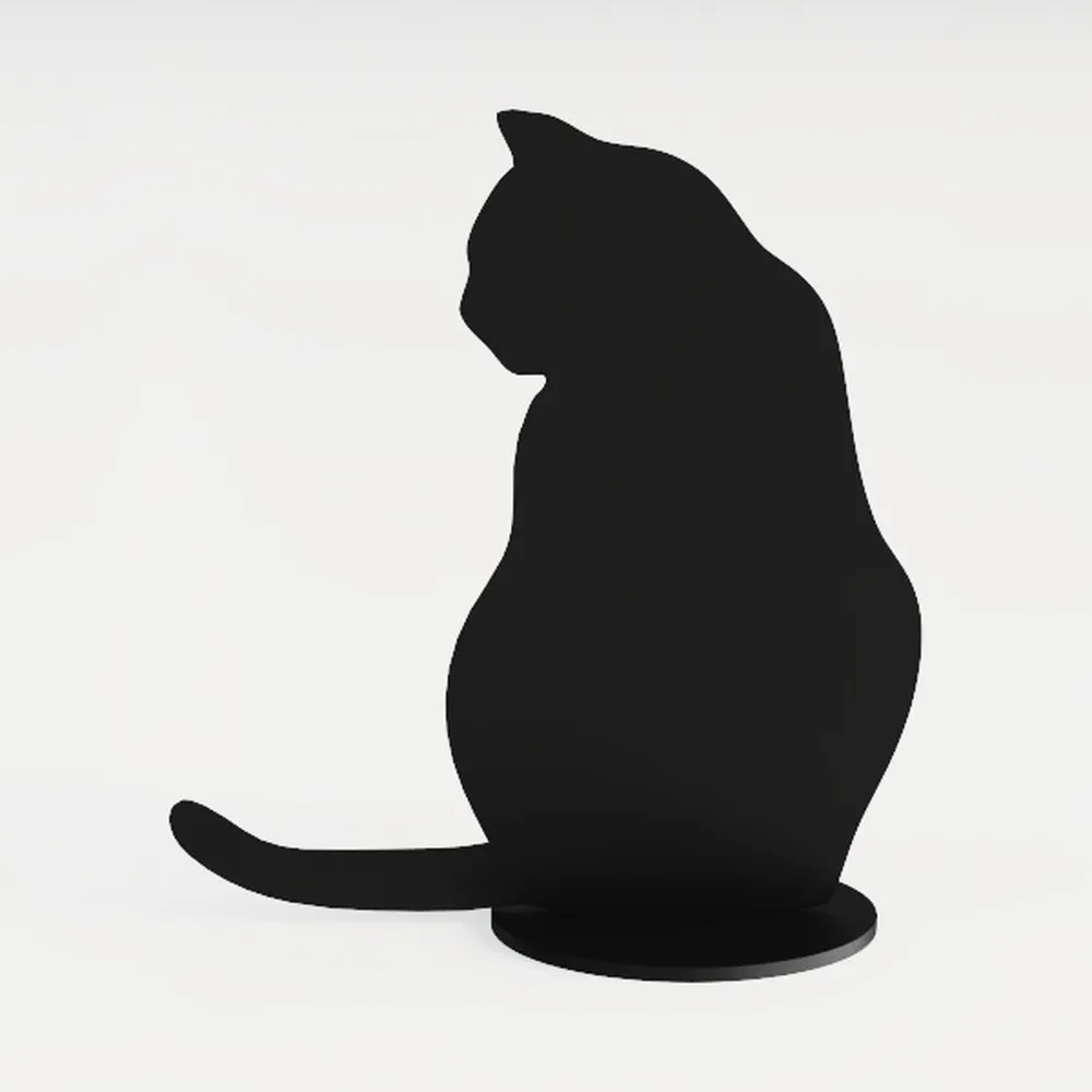 Halloween Black Cat Table Sign