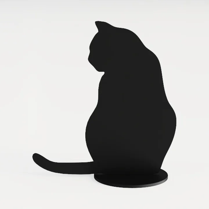 Halloween Black Cat Table Sign