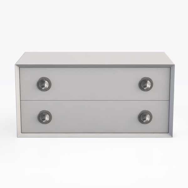 Claude modular system two drawer unit